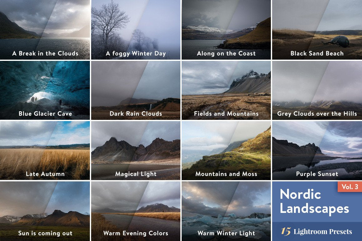 Nordic Landscapes Vol. 3 – Lightroom Presets
