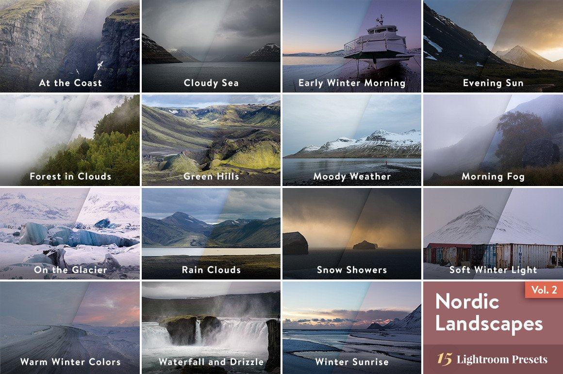 Nordic Landscapes Vol. 2 – Lightroom Presets