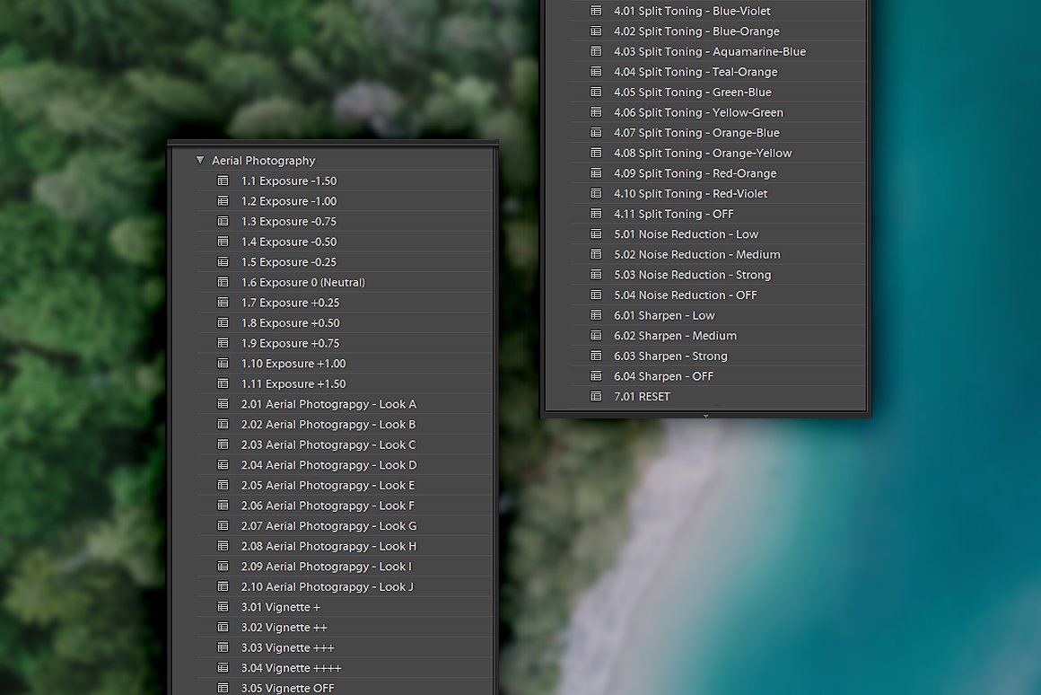 45 Lightroom Presets for Aerial Photography with Drones