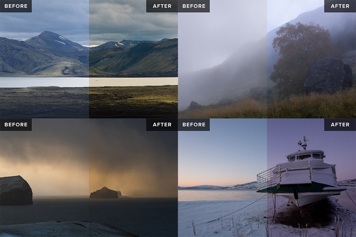 Nordic Landscapes Vol. 1-3 (Bundle) – 45 Lightroom Presets
