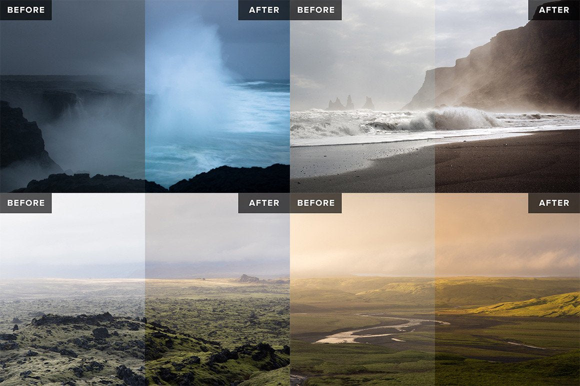Nordic Landscapes Vol. 1-3 (Bundle) – 45 Lightroom Presets