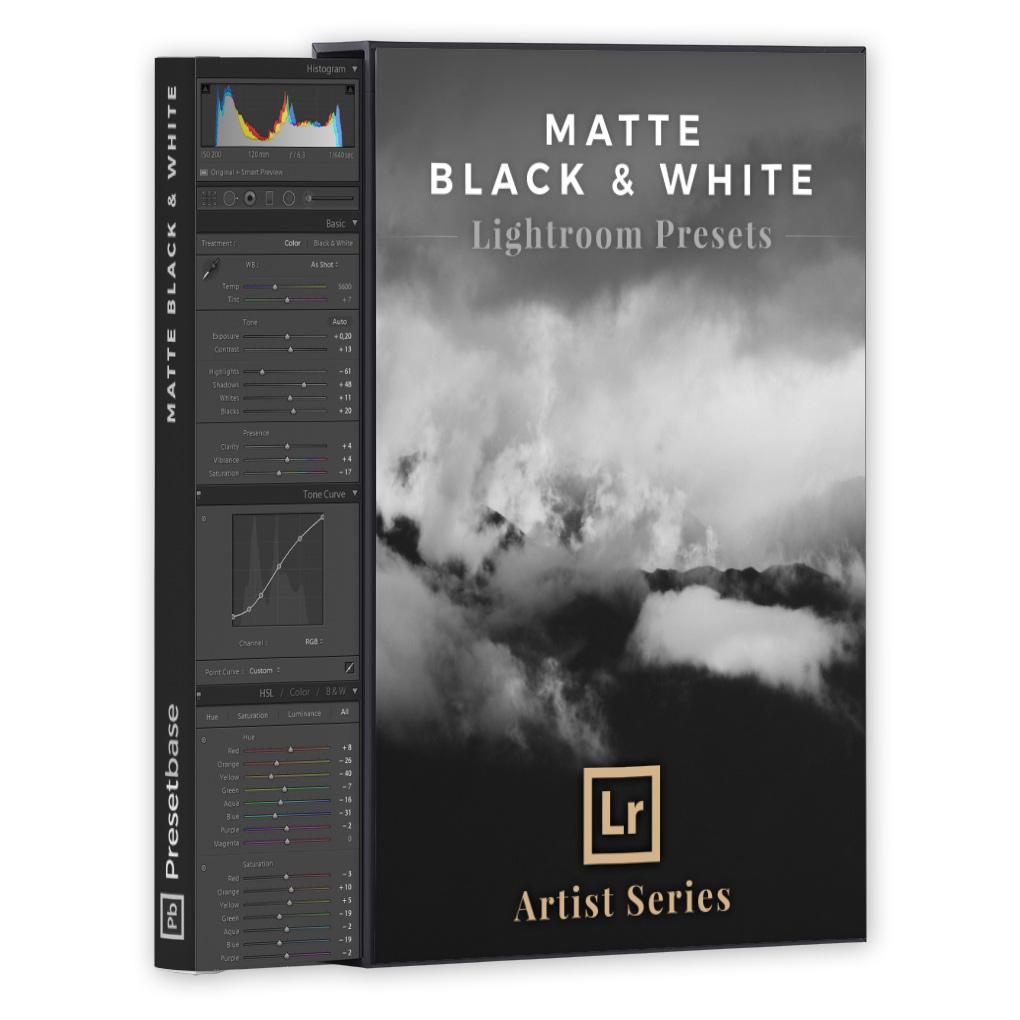 Matte Black & White – Lightroom Presets (Artist Series)