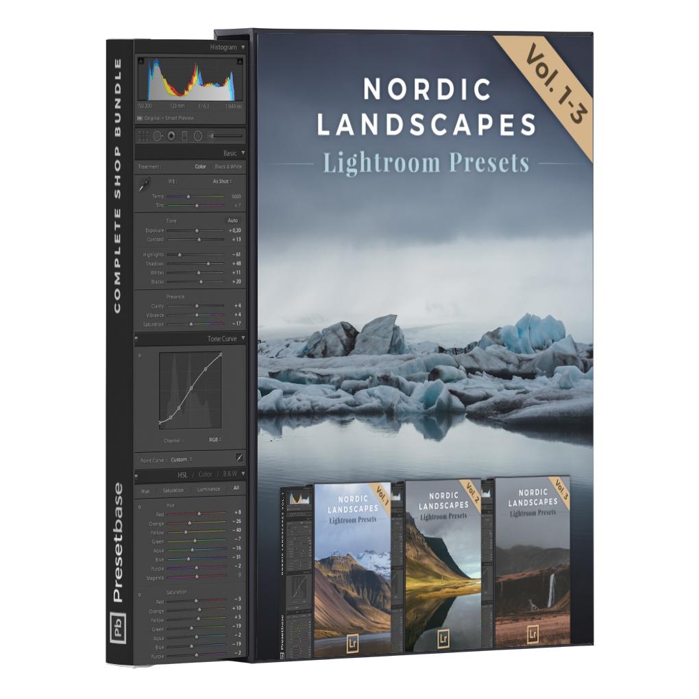 Nordic Landscapes Vol. 1-3 (Bundle) – 45 Lightroom Presets